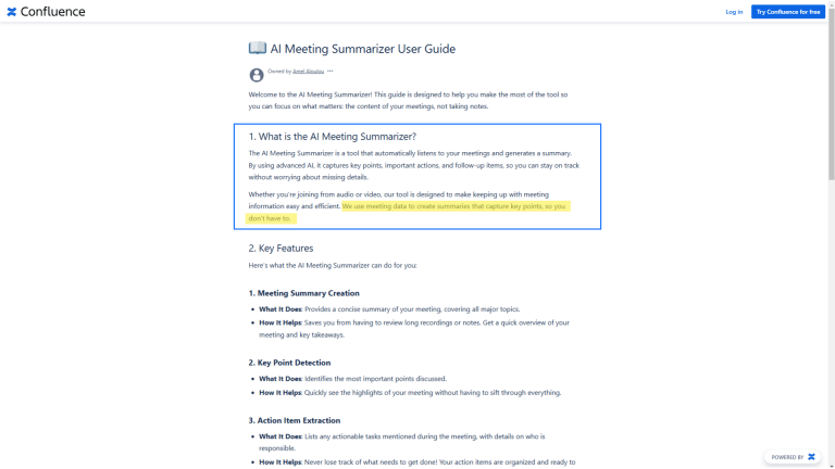 Confluence Training Guide Example Tips & tricks for your Confluence documentation | Creativas